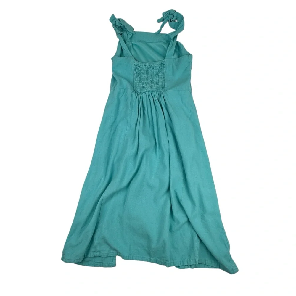 GB Girls Sleeveless Fit and Flare Teal Boho Midi Dress size 12 - Picture 9 of 10